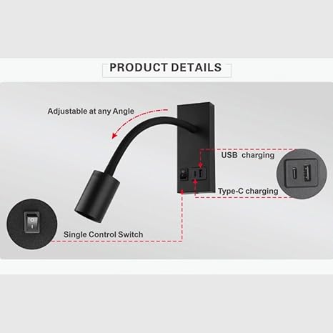 FlexiGlow Wall Reading Lamp