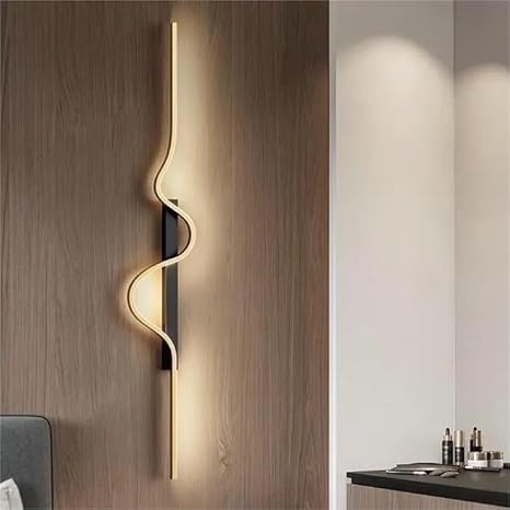 SculptGlow Wave Wall Light