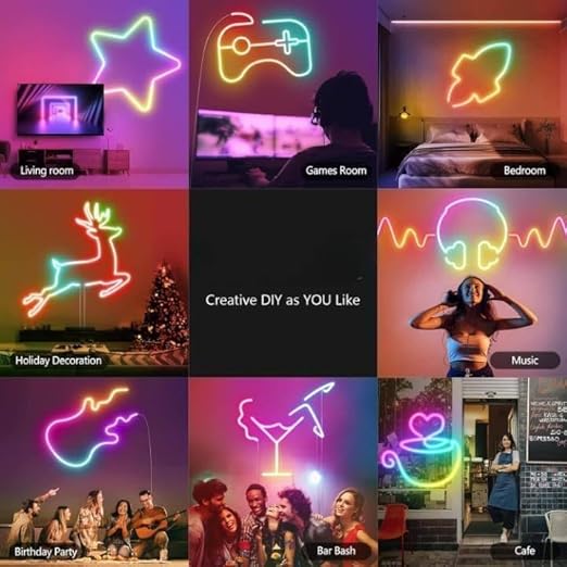 LED RGB MAGIC ROPE LIGHT with remote (16 feet length)