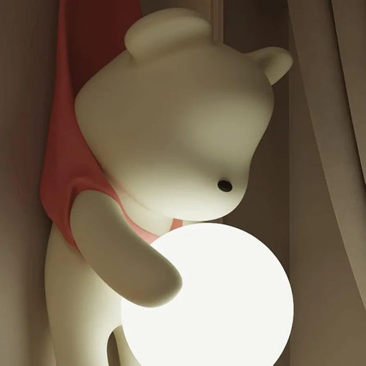 Moon Hug Bear Wall Light 🐻🌙