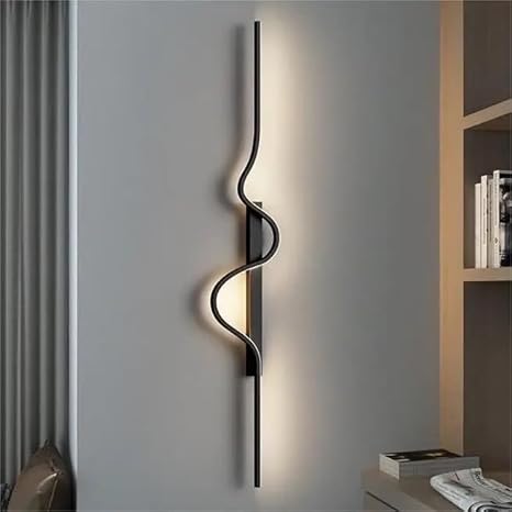 SculptGlow Wave Wall Light