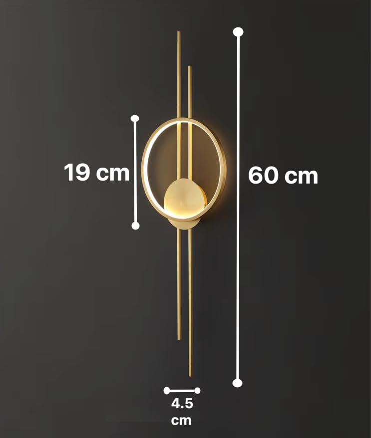 HaloLine Gold Wall Light