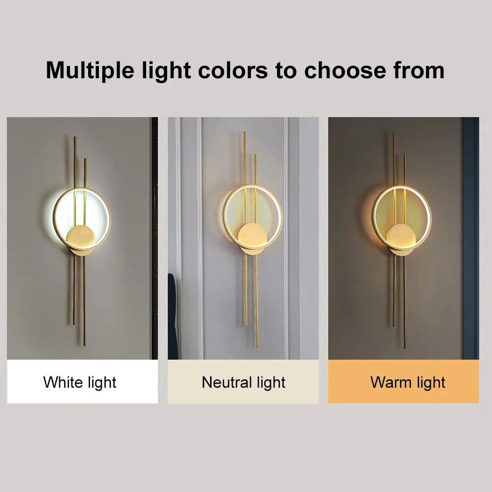 HaloLine Gold Wall Light