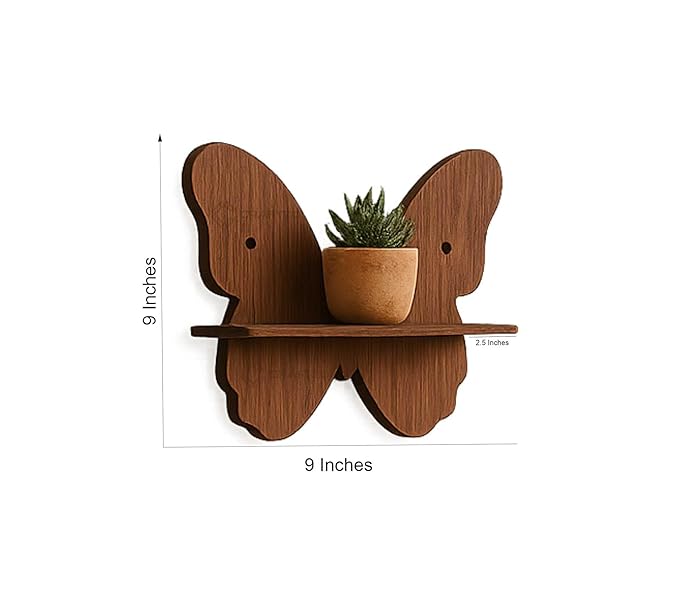 Butterfly wall shelf ( Pack of 4 )