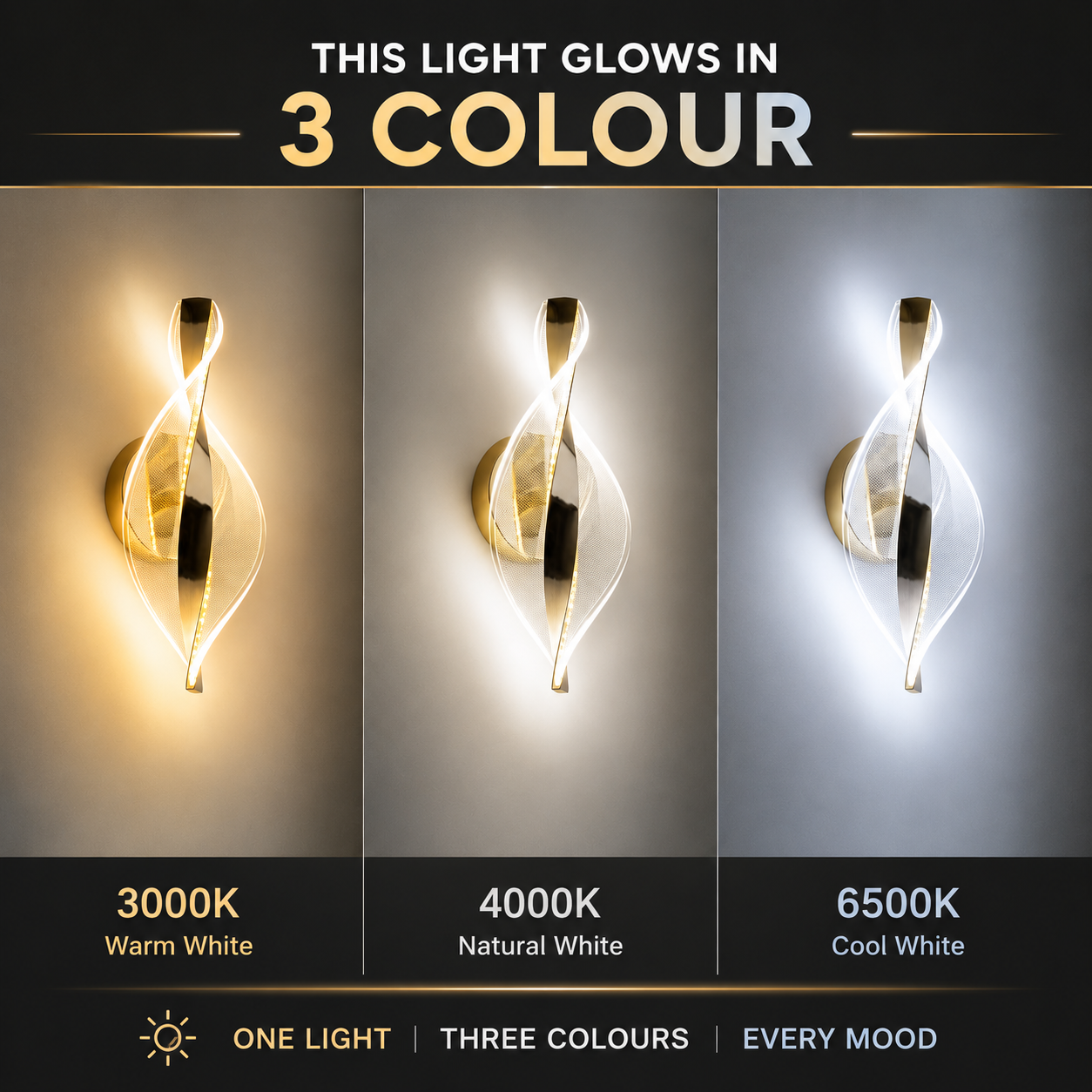 Luxe Twist Wall Light ✨