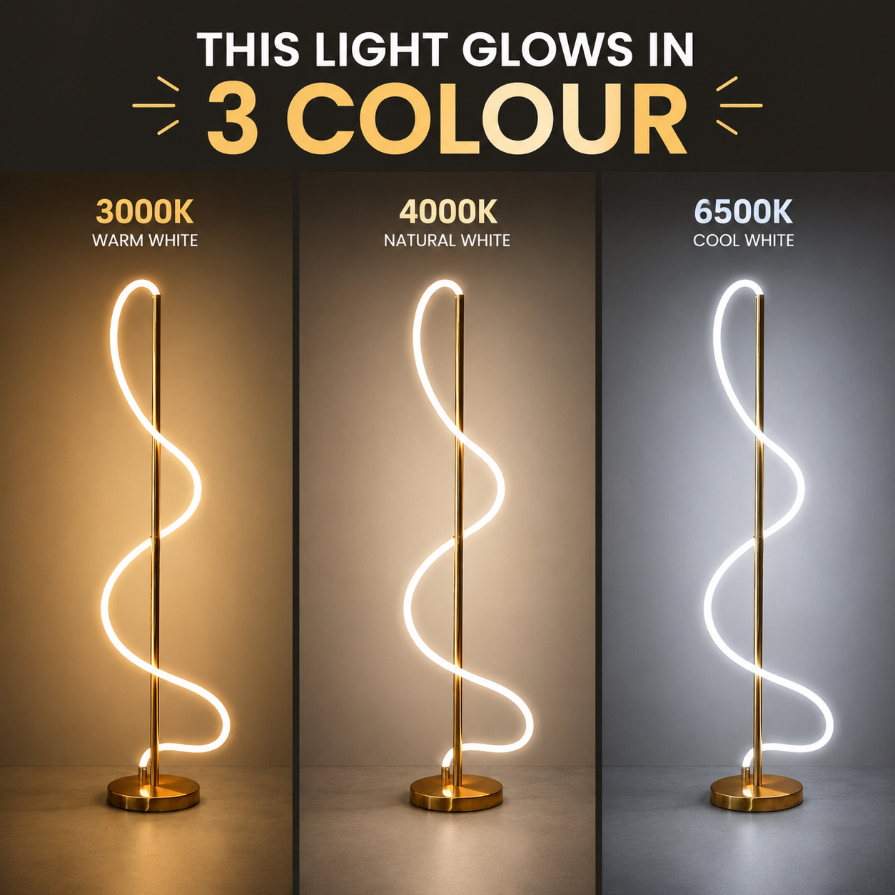 Eclipse Spiral Lamp (3 colour)