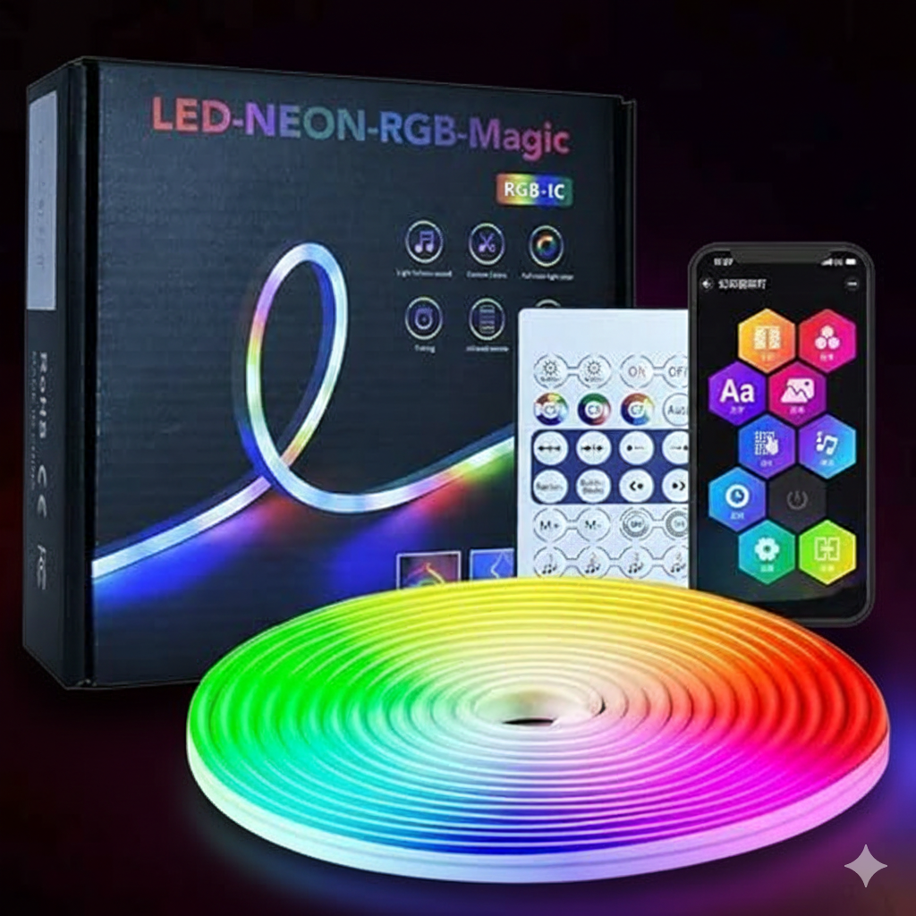 LED RGB MAGIC ROPE LIGHT with remote (16 feet length)